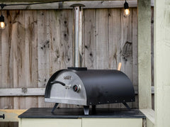 12" Pizza Oven Wood Pellet Oven - Black, FREE PIZZA PEEL INCLUDED