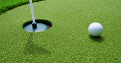 Putting Green Artificial Turf 2-Hole 1.5M x 3.5M